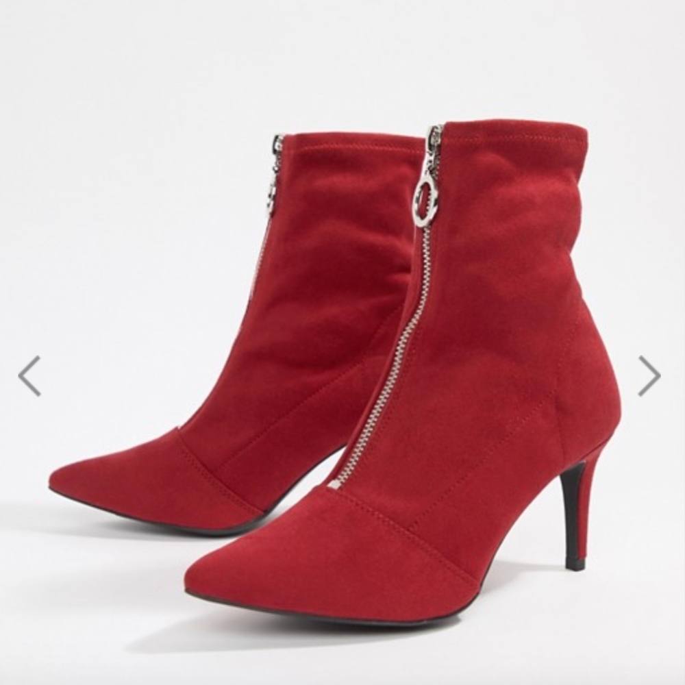 New Look Zip Front Kitten Heel